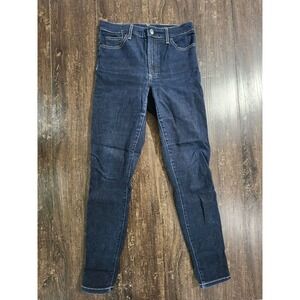 GAP 1969 Skinny Jeans Women's Size 29R Rinse Wash Blue High Rise Denim